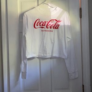 Coca Cola long sleeve crop top